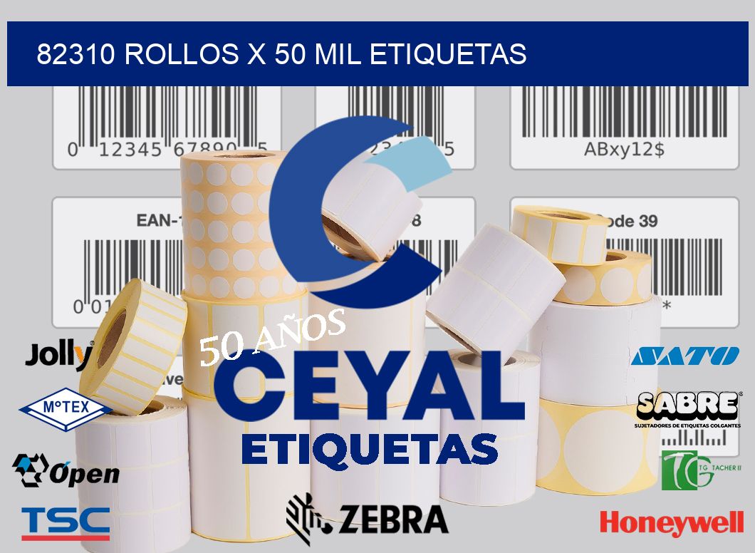 82310 Rollos x 50 mil etiquetas
