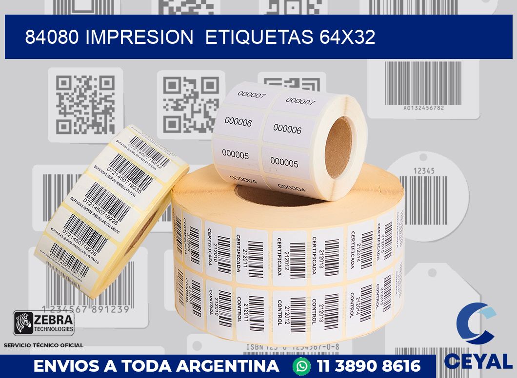 84080 impresion  etiquetas 64x32
