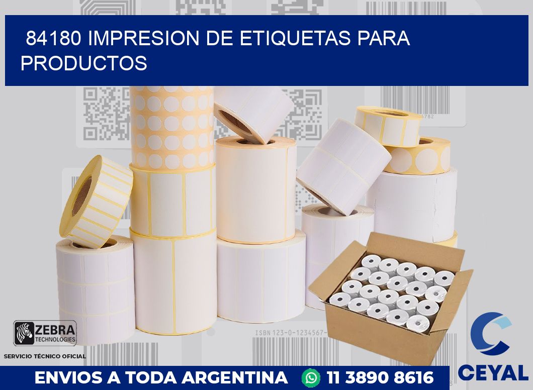 84180 IMPRESION DE ETIQUETAS PARA PRODUCTOS