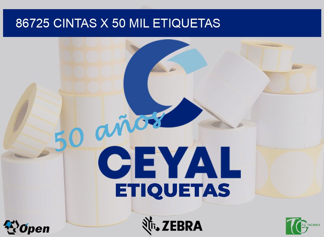 86725 cintas x 50 mil etiquetas
