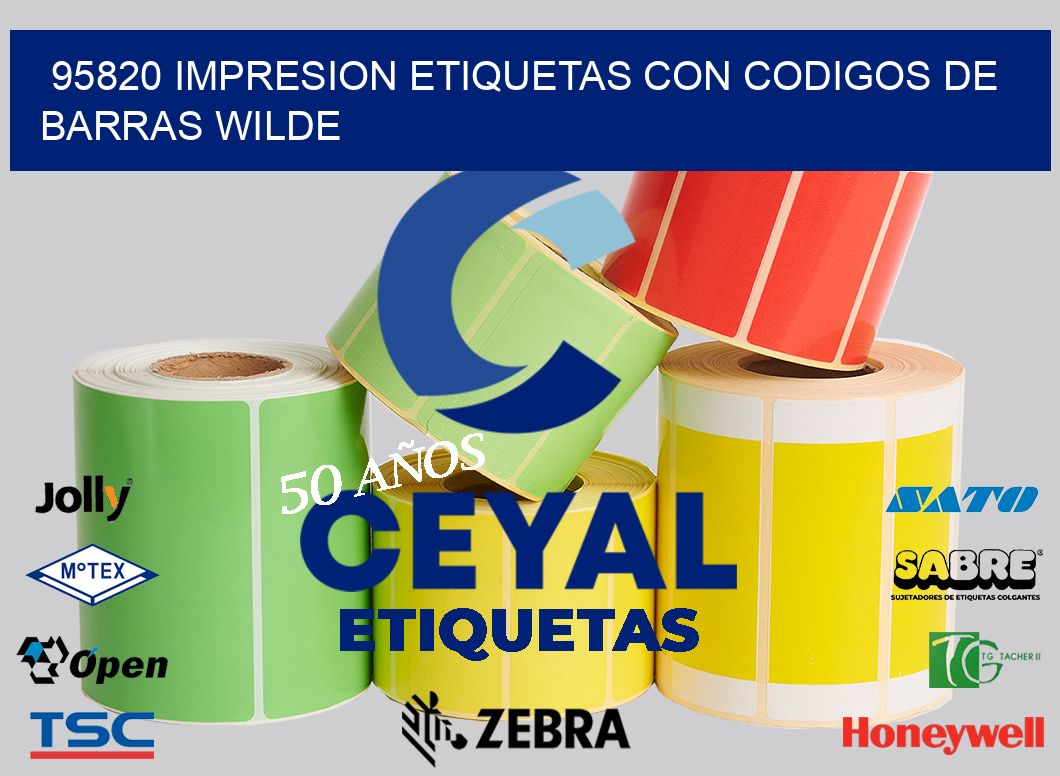 95820 IMPRESION ETIQUETAS CON CODIGOS DE BARRAS WILDE