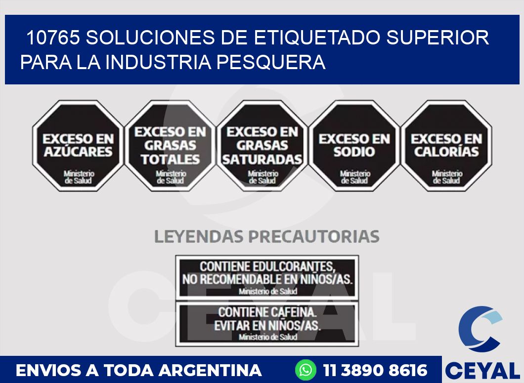 10765 SOLUCIONES DE ETIQUETADO SUPERIOR PARA LA INDUSTRIA PESQUERA