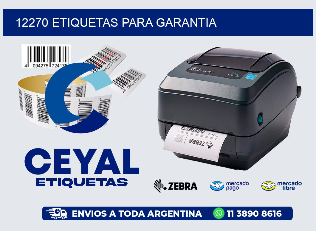 12270 etiquetas para garantia