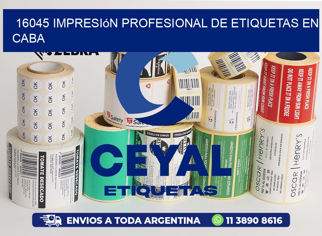 16045 Impresión Profesional de Etiquetas en CABA