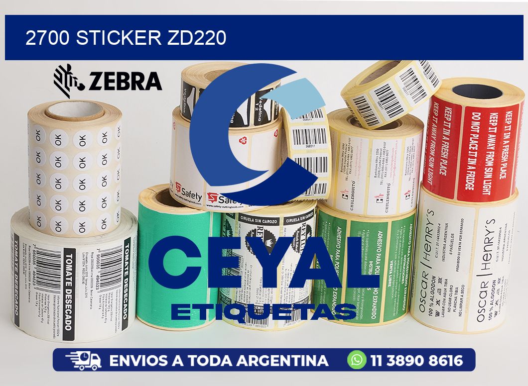 2700 STICKER ZD220