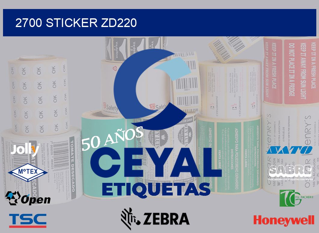2700 STICKER ZD220