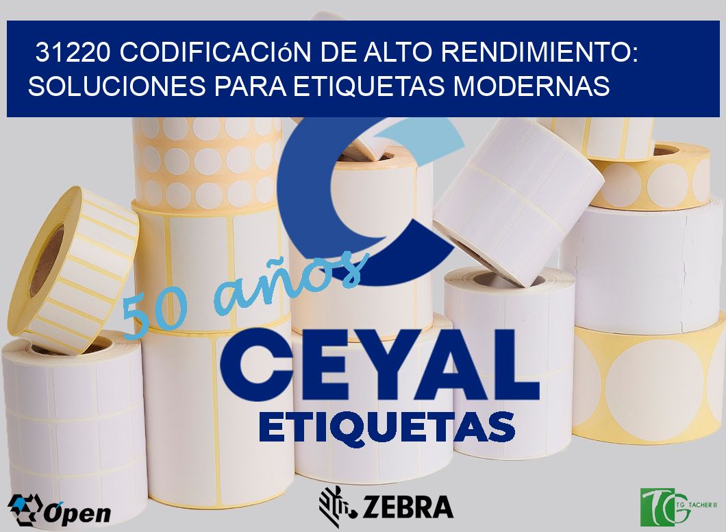 31220 Codificación de Alto Rendimiento: Soluciones para Etiquetas Modernas