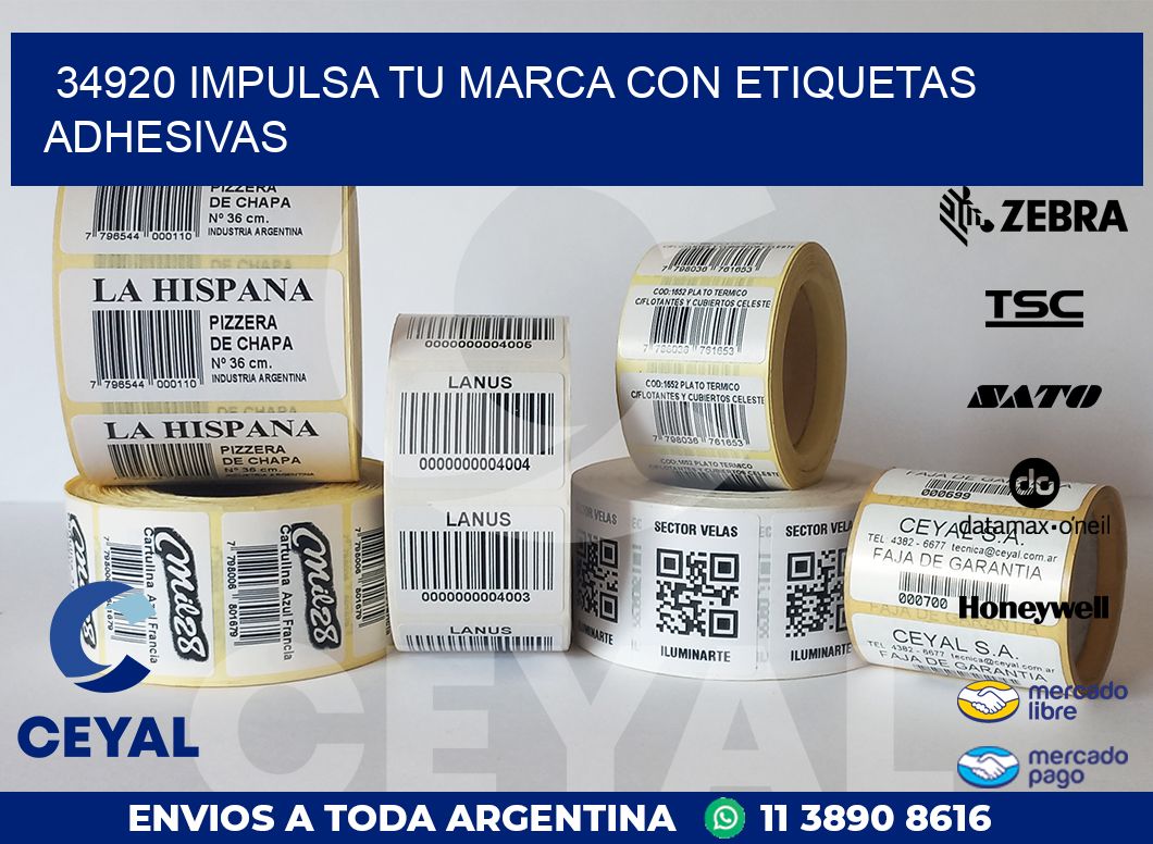 34920 IMPULSA TU MARCA CON ETIQUETAS ADHESIVAS