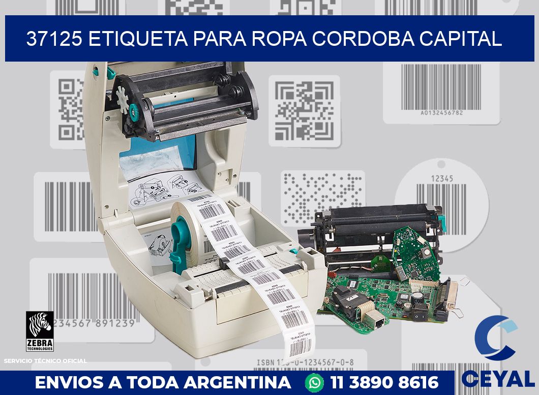 37125 ETIQUETA PARA ROPA CORDOBA CAPITAL