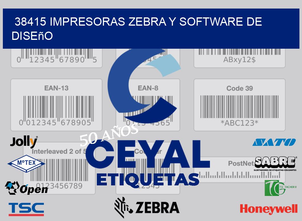 38415 Impresoras Zebra y Software de Diseño