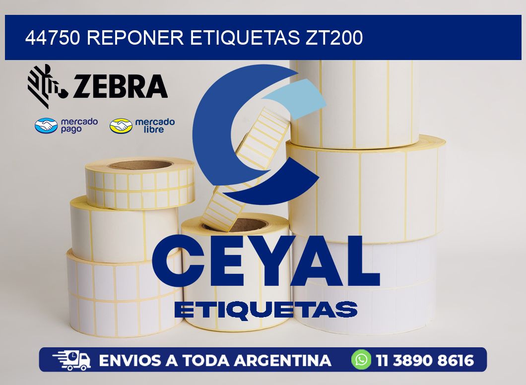 44750 REPONER ETIQUETAS ZT200