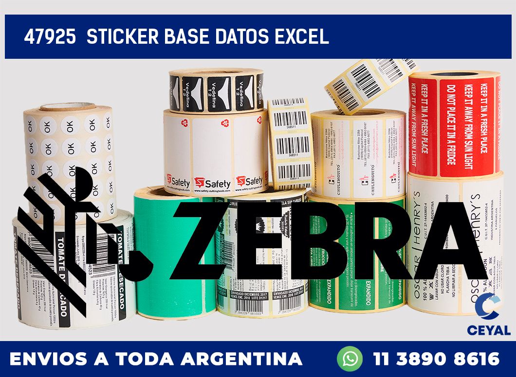 47925  sticker base datos excel