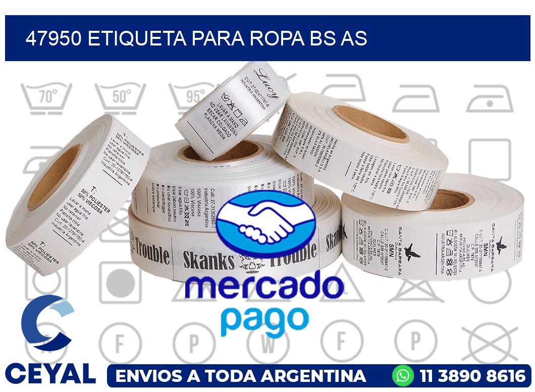 47950 ETIQUETA PARA ROPA BS AS