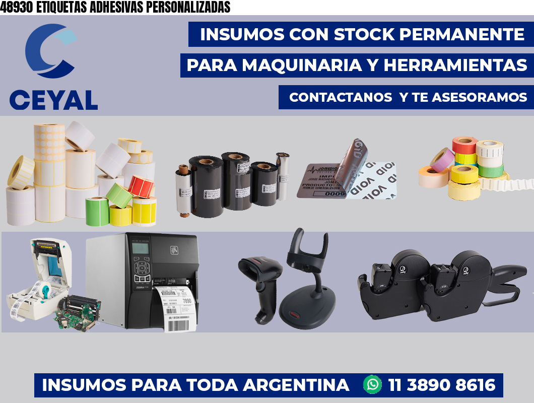 48930 ETIQUETAS ADHESIVAS PERSONALIZADAS
