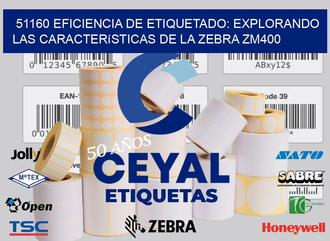 51160 Eficiencia de Etiquetado: Explorando las Características de la Zebra ZM400