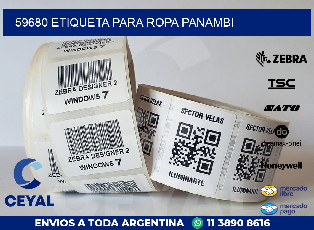 59680 ETIQUETA PARA ROPA PANAMBI