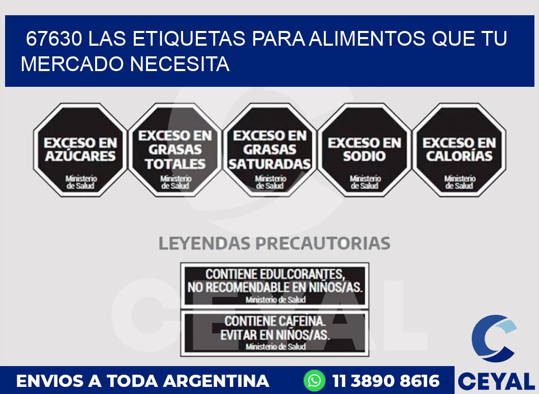 67630 LAS ETIQUETAS PARA ALIMENTOS QUE TU MERCADO NECESITA