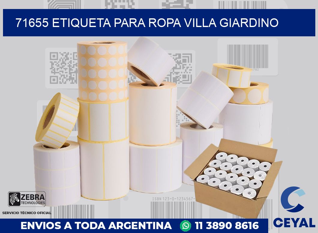 71655 ETIQUETA PARA ROPA VILLA GIARDINO