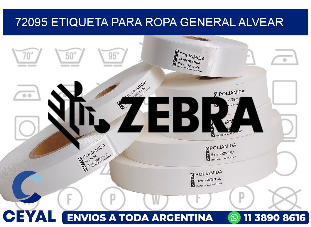 72095 ETIQUETA PARA ROPA GENERAL ALVEAR