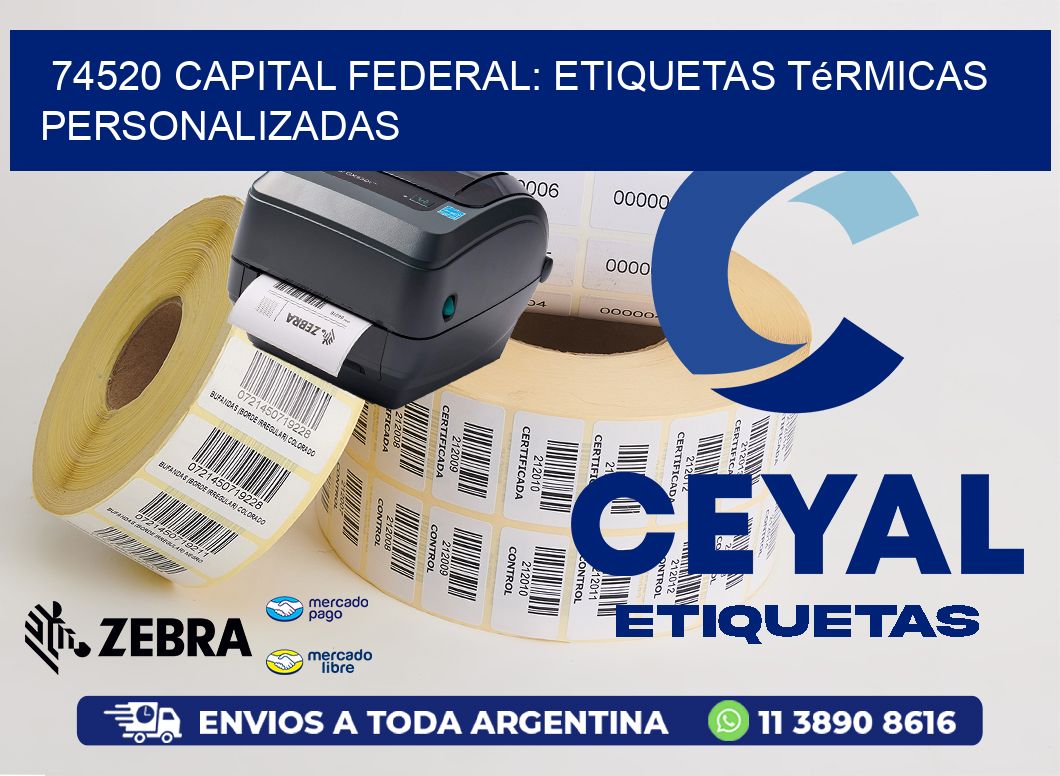 74520 Capital Federal: Etiquetas Térmicas Personalizadas