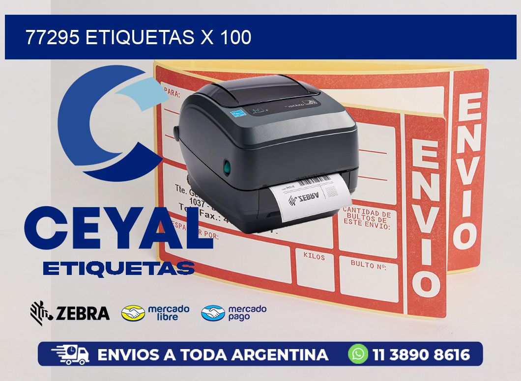 77295 ETIQUETAS X 100