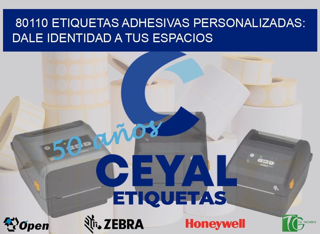 80110 Etiquetas Adhesivas Personalizadas: Dale Identidad a tus Espacios