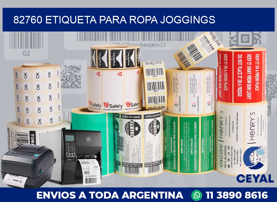82760 ETIQUETA PARA ROPA JOGGINGS