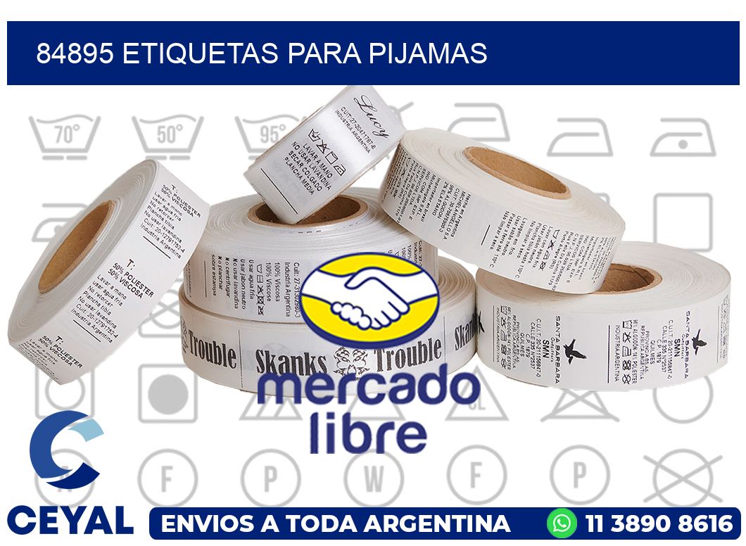 84895 ETIQUETAS PARA PIJAMAS
