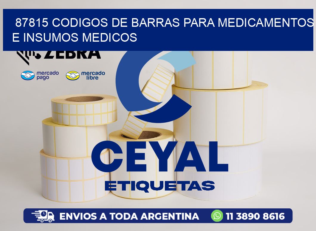 87815 CODIGOS DE BARRAS PARA MEDICAMENTOS E INSUMOS MEDICOS