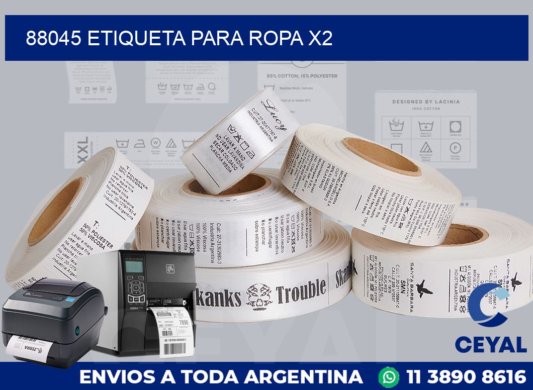 88045 ETIQUETA PARA ROPA X2