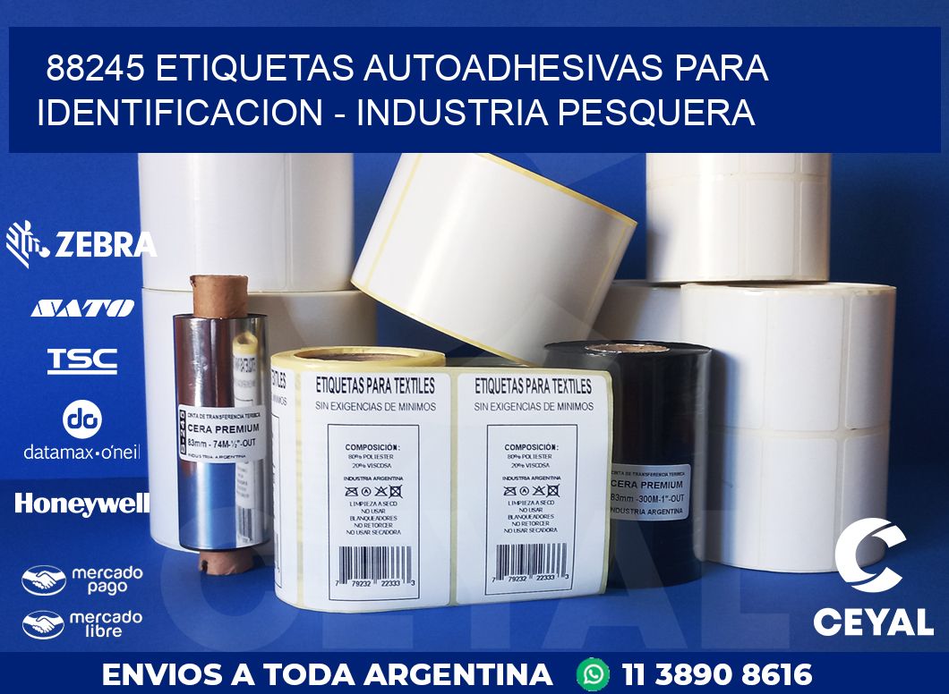 88245 ETIQUETAS AUTOADHESIVAS PARA IDENTIFICACION – INDUSTRIA PESQUERA