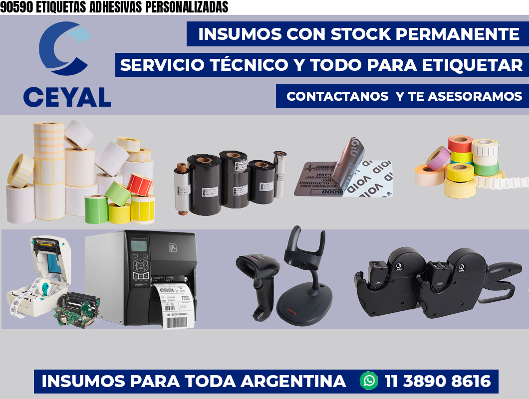 90590 ETIQUETAS ADHESIVAS PERSONALIZADAS