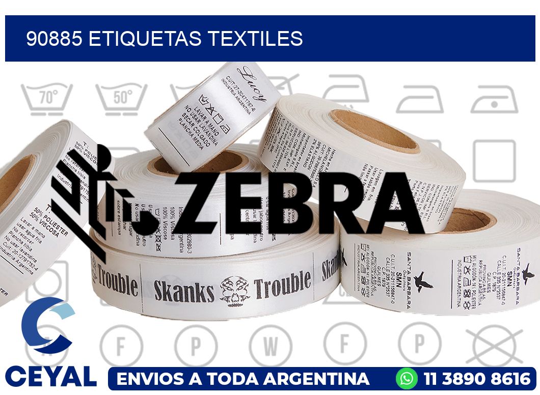 90885 ETIQUETAS TEXTILES