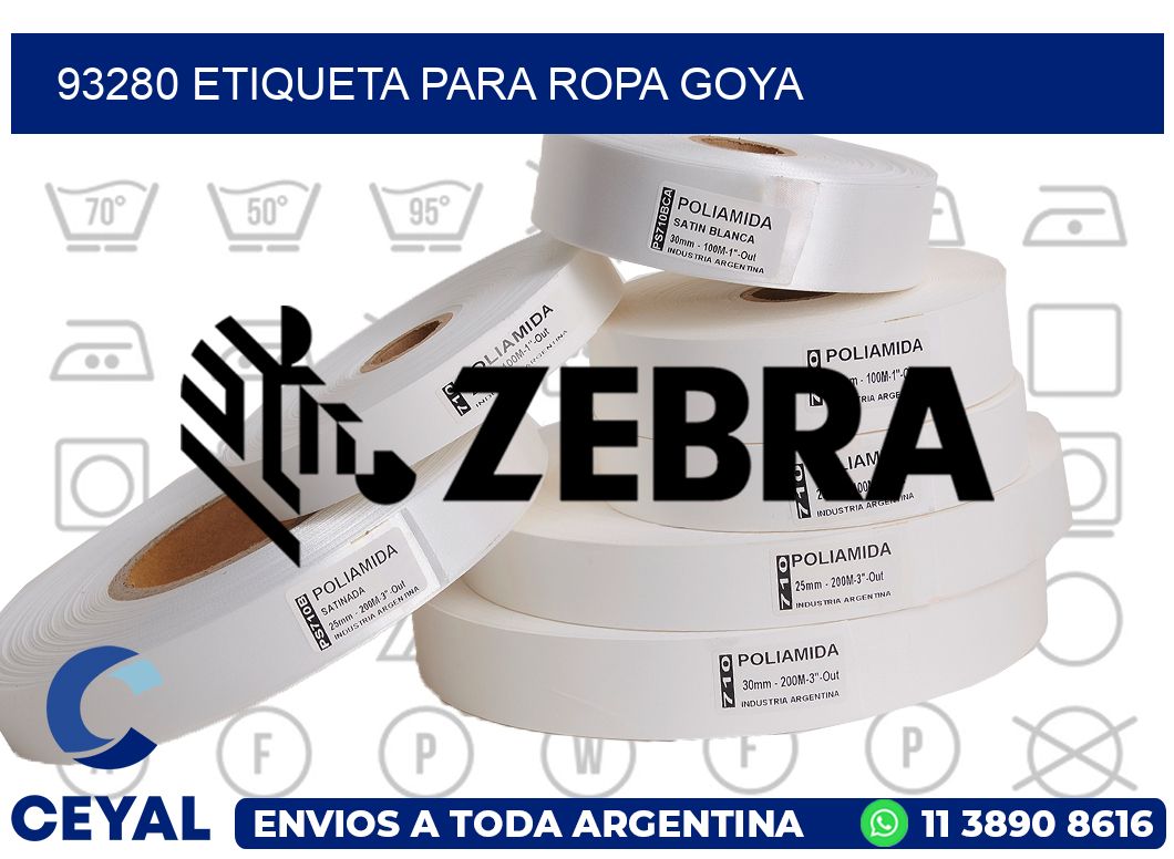 93280 ETIQUETA PARA ROPA GOYA