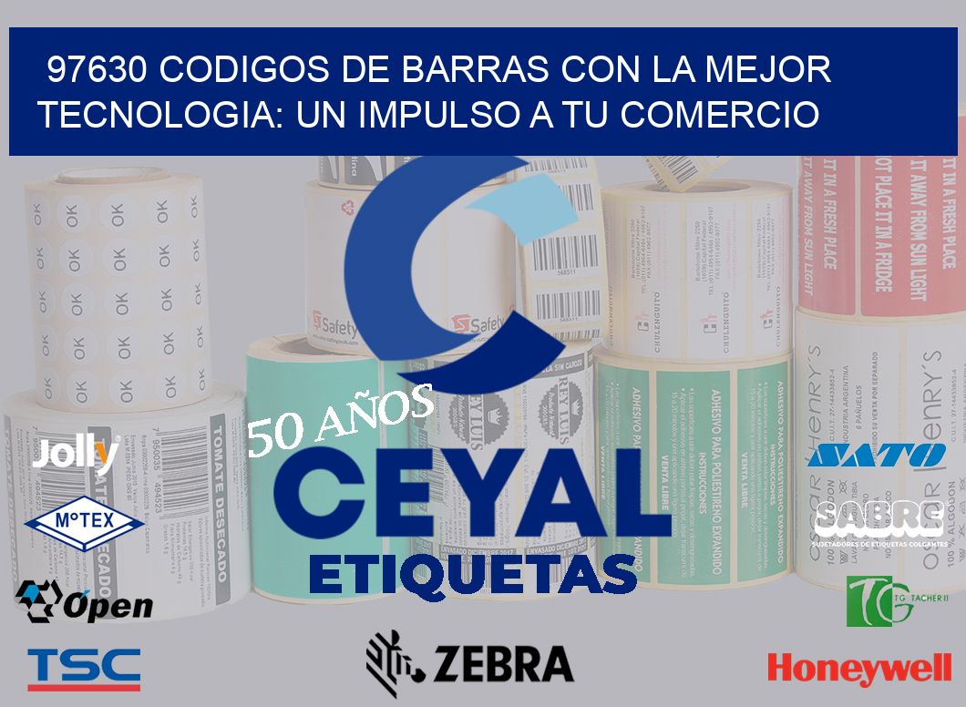 97630 CODIGOS DE BARRAS CON LA MEJOR TECNOLOGIA: UN IMPULSO A TU COMERCIO