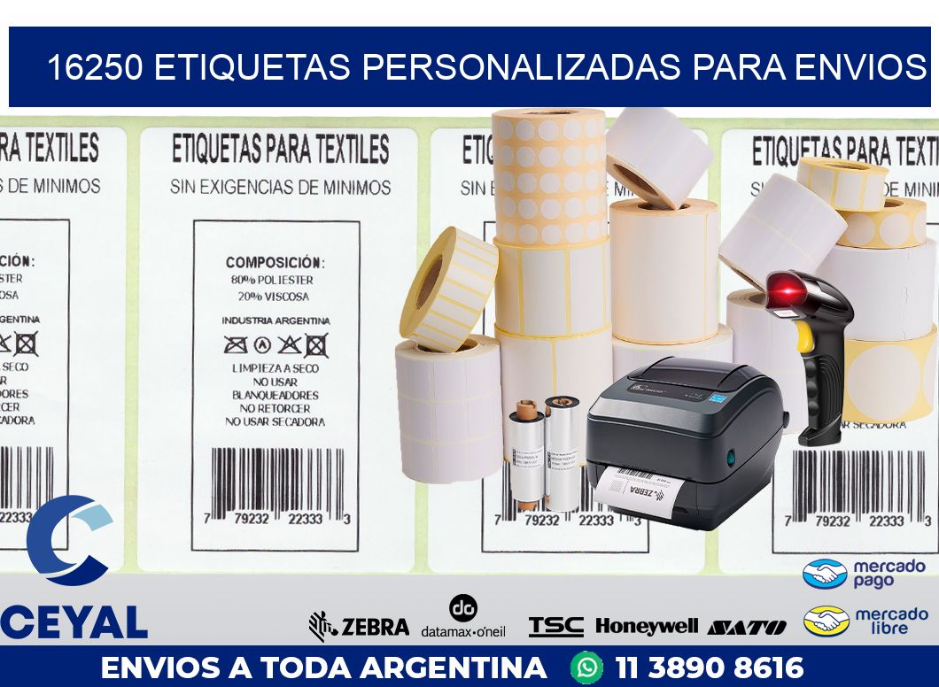 16250 ETIQUETAS PERSONALIZADAS PARA ENVIOS