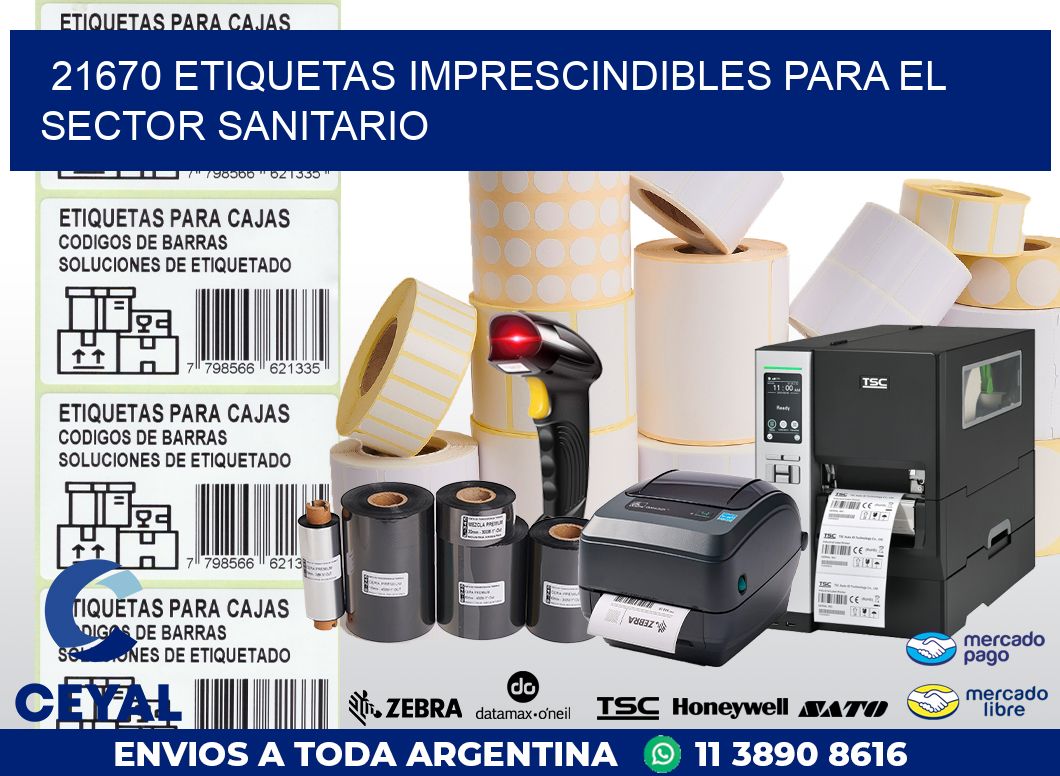 21670 ETIQUETAS IMPRESCINDIBLES PARA EL SECTOR SANITARIO