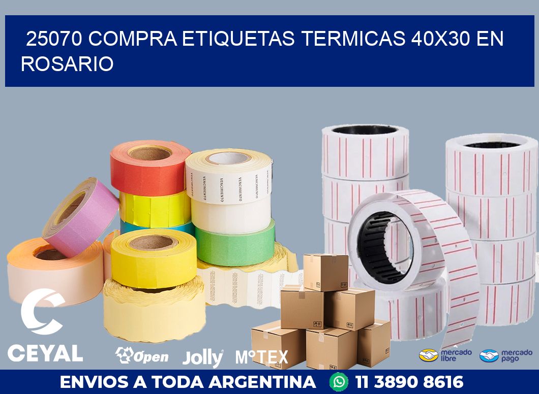 25070 COMPRA ETIQUETAS TERMICAS 40X30 EN ROSARIO