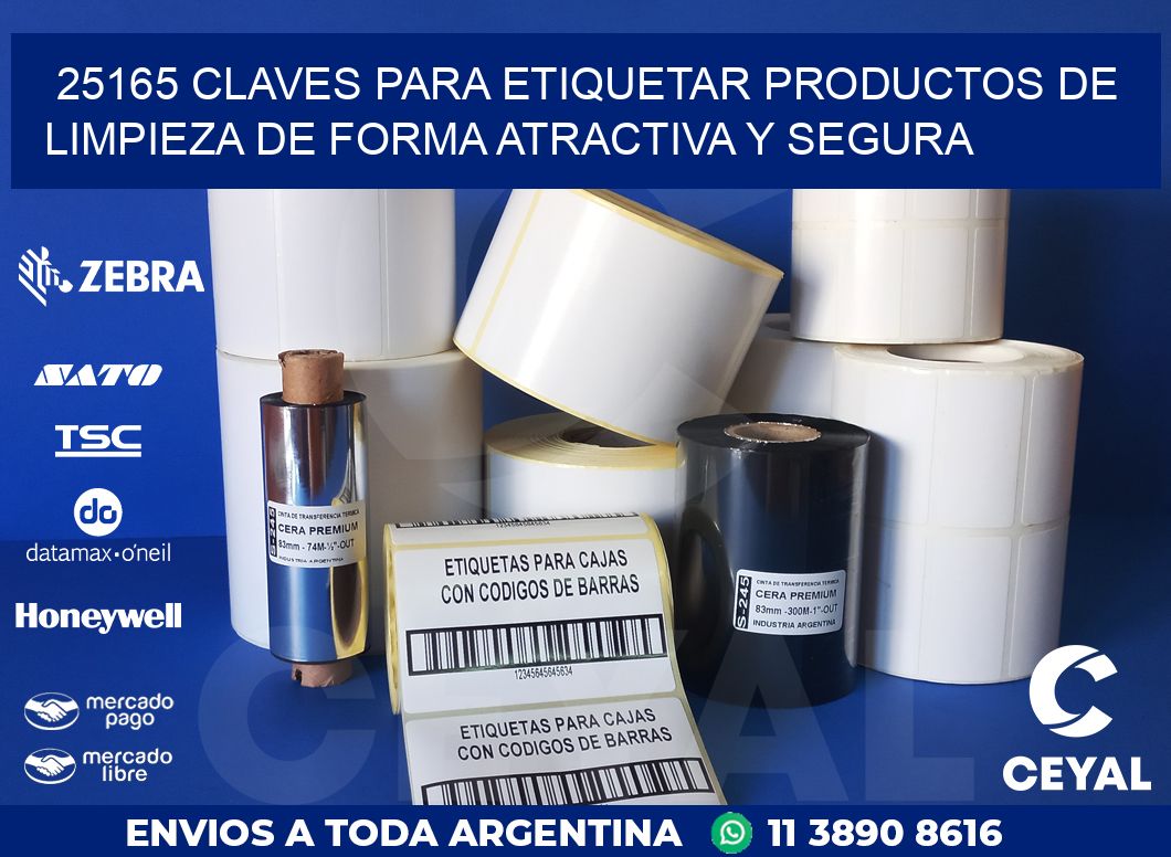25165 CLAVES PARA ETIQUETAR PRODUCTOS DE LIMPIEZA DE FORMA ATRACTIVA Y SEGURA