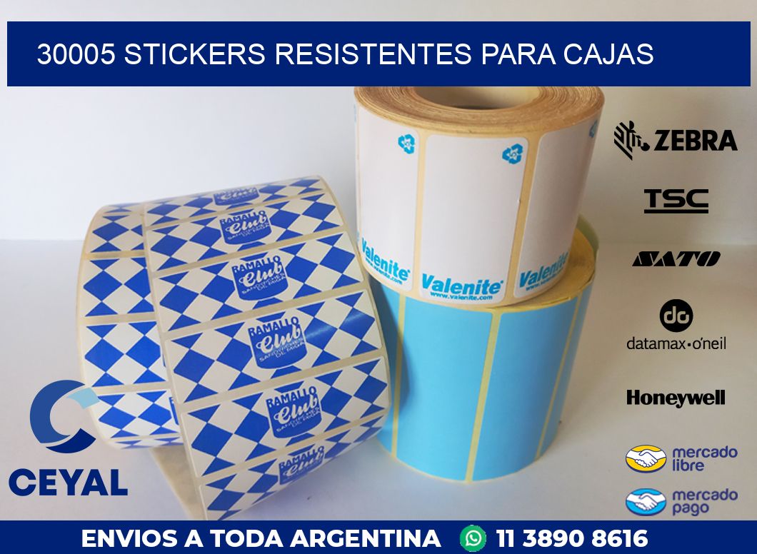 30005 STICKERS RESISTENTES PARA CAJAS