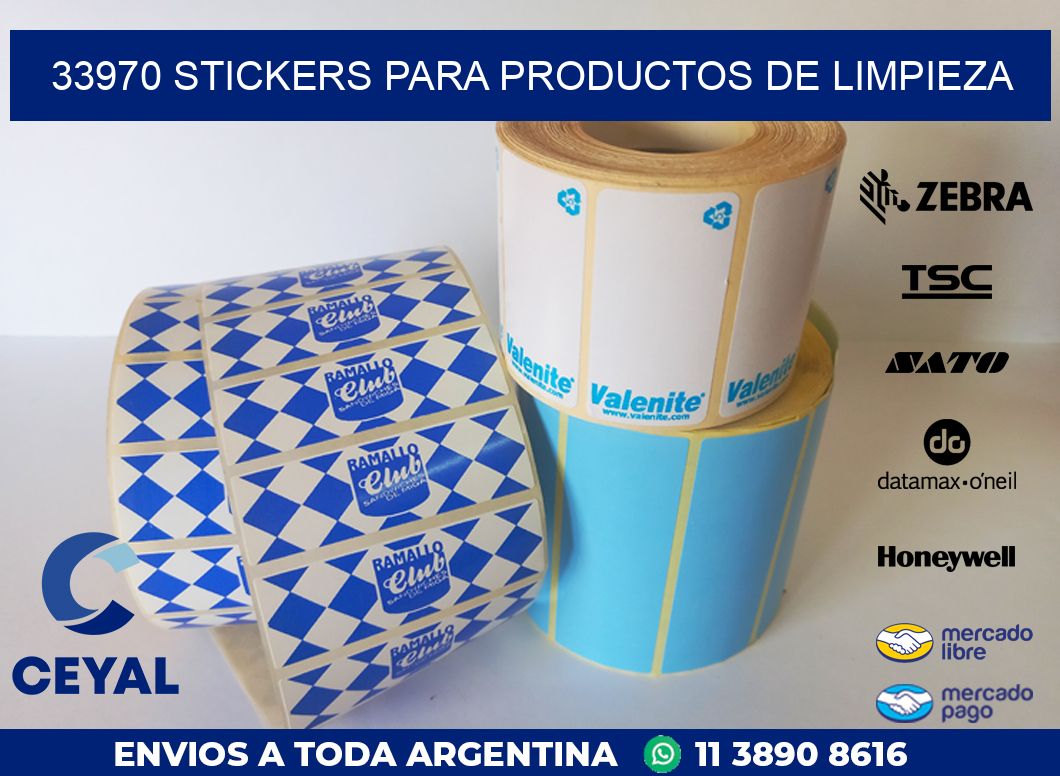 33970 STICKERS PARA PRODUCTOS DE LIMPIEZA