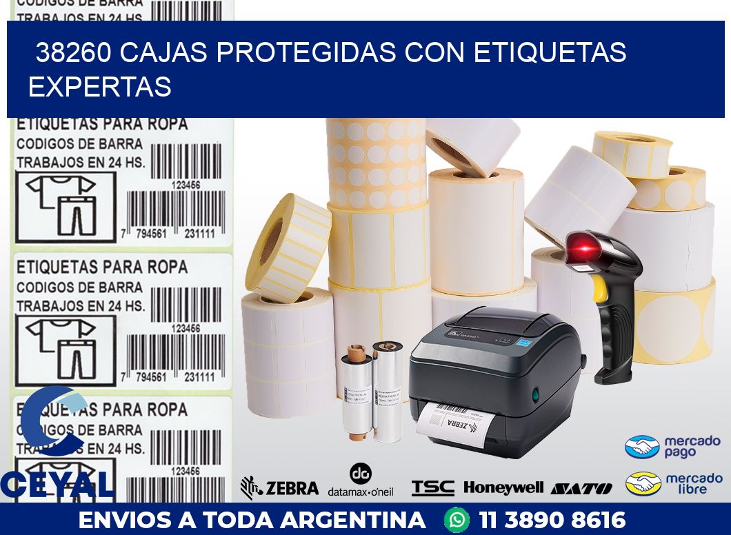 38260 CAJAS PROTEGIDAS CON ETIQUETAS EXPERTAS