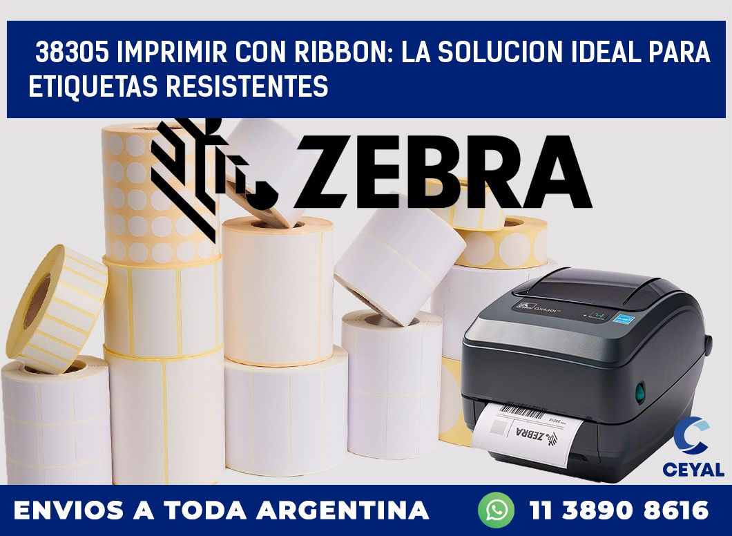 38305 IMPRIMIR CON RIBBON: LA SOLUCION IDEAL PARA ETIQUETAS RESISTENTES