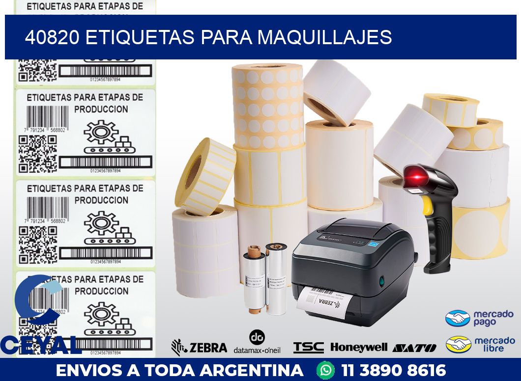 40820 ETIQUETAS PARA MAQUILLAJES