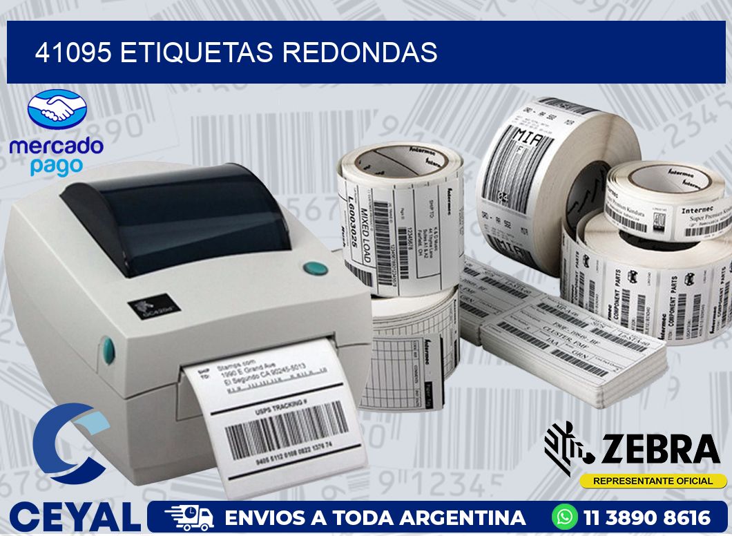 41095 ETIQUETAS REDONDAS