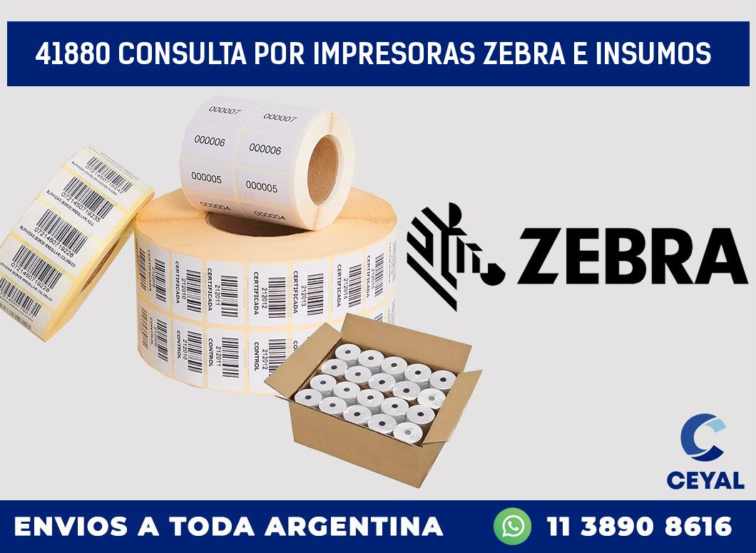 41880 CONSULTA POR IMPRESORAS ZEBRA E INSUMOS
