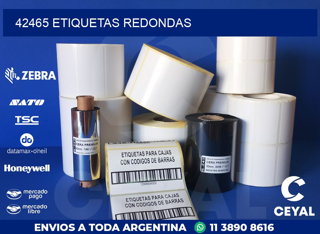42465 ETIQUETAS REDONDAS