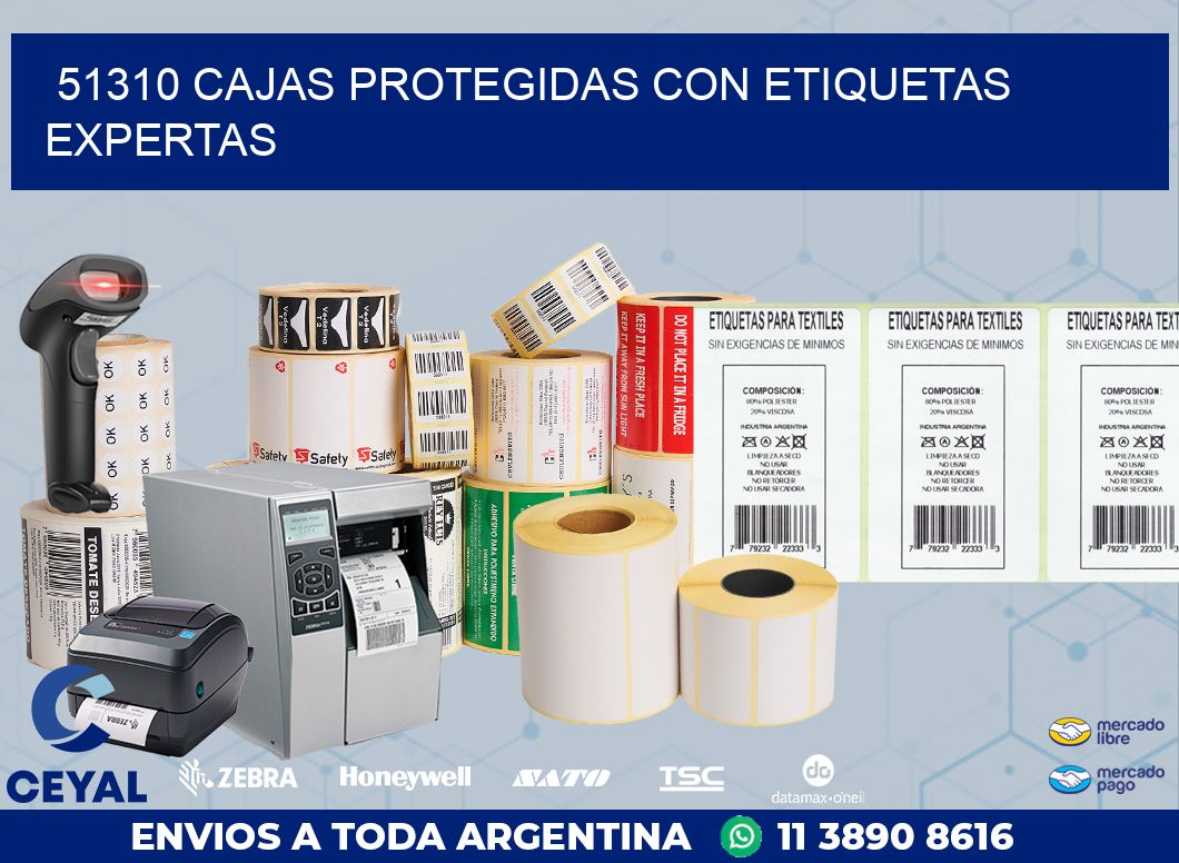 51310 CAJAS PROTEGIDAS CON ETIQUETAS EXPERTAS