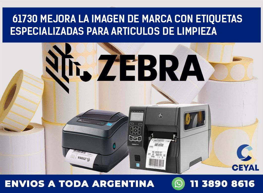 61730 MEJORA LA IMAGEN DE MARCA CON ETIQUETAS ESPECIALIZADAS PARA ARTICULOS DE LIMPIEZA