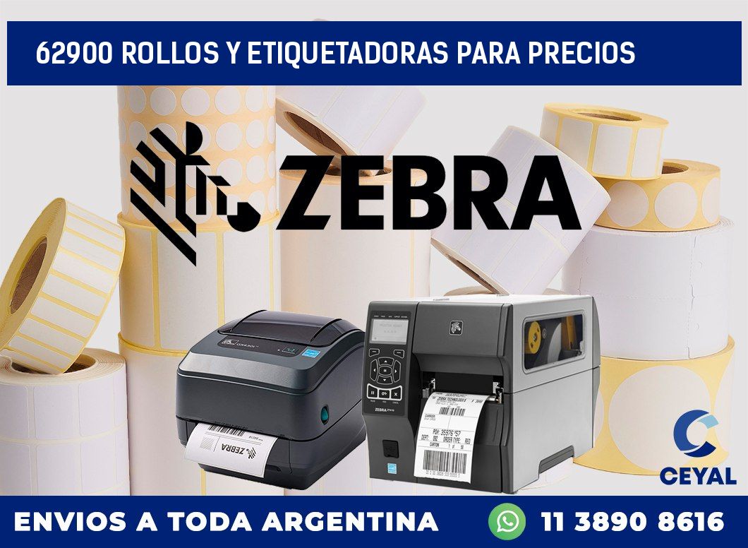 62900 ROLLOS Y ETIQUETADORAS PARA PRECIOS